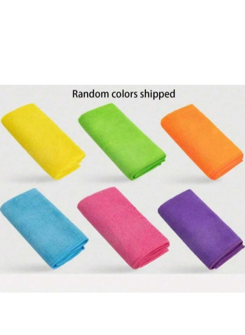 ALMASI 10-Piece 40×40 cm Soft Microfiber Towels – Super Absorbent, Colorful Cleaning Cloths for Kitchen, Glass, and Home Surfaces – Kitchen Towels, Dish Towels, Super Absorbent Microfiber Towels, Home Cleaning Tools, Car Towels, Glass Polishing Towels, Cleaning Supplies - Image 2